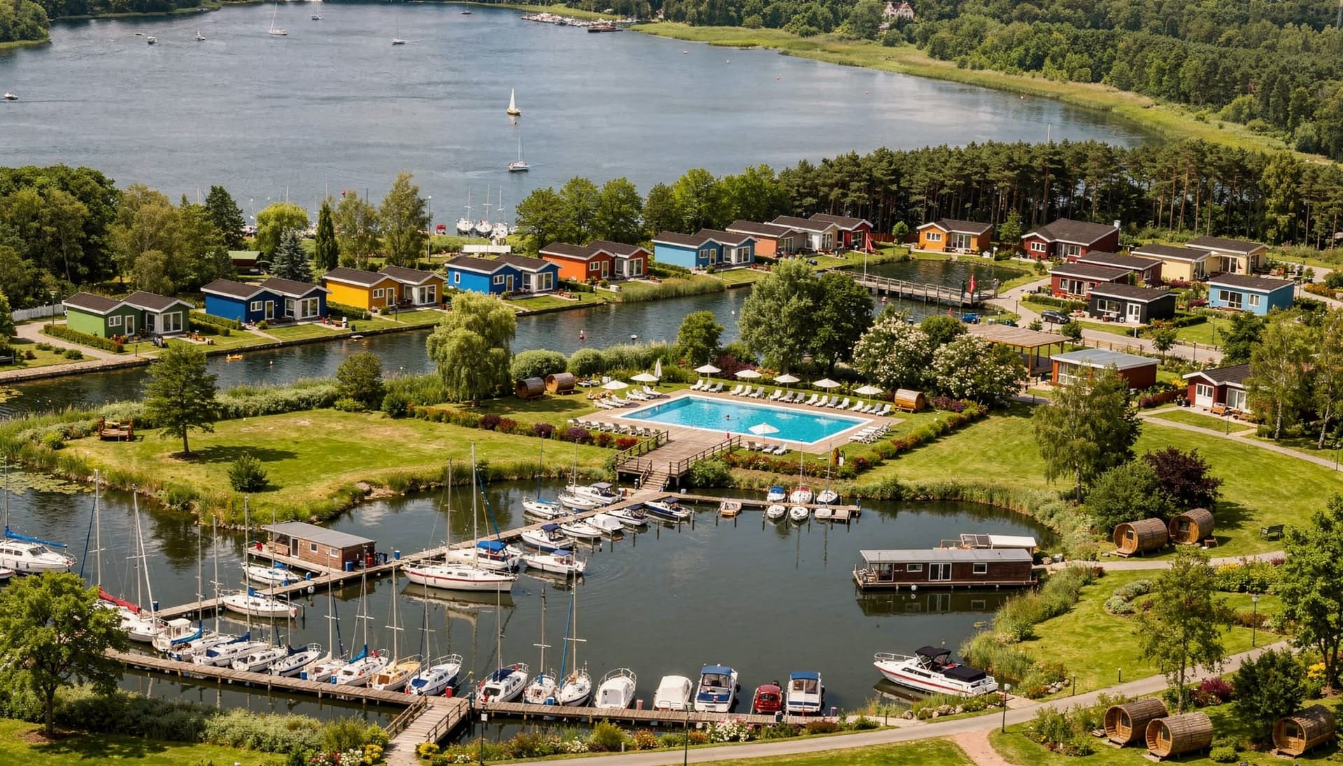 Ferienpark mit Lodges und Wellness