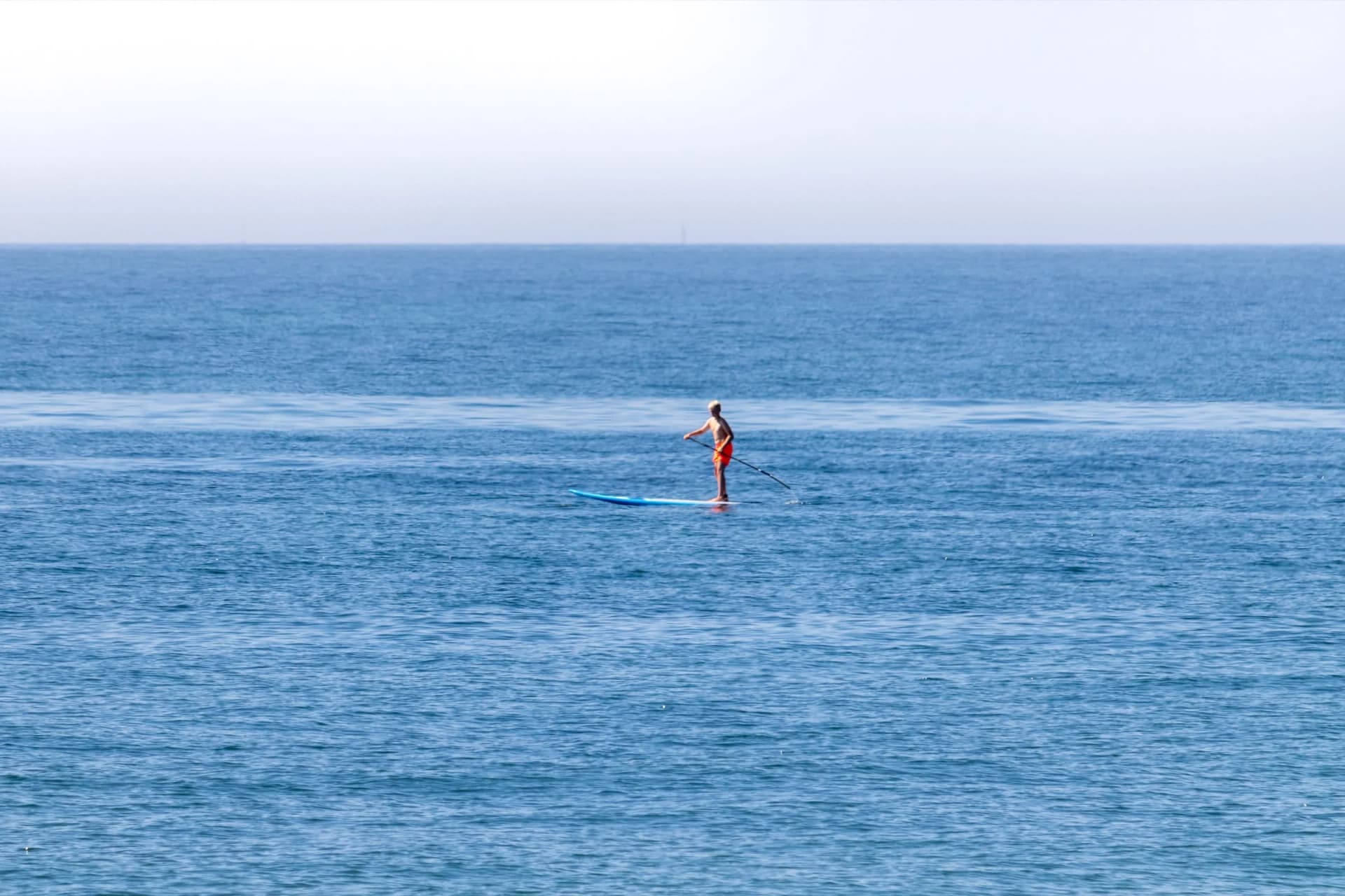 Stand-up-Paddler auf der Ostsee vor Fehmarn